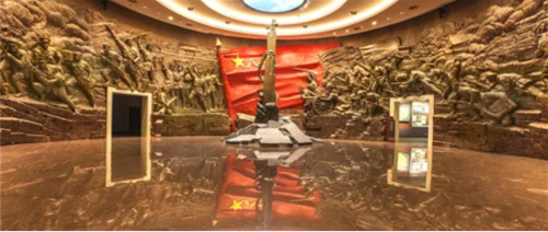 南昌八一起义纪念馆内圆雕造型