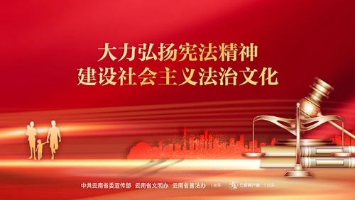 大力弘扬宪法精神（横版）